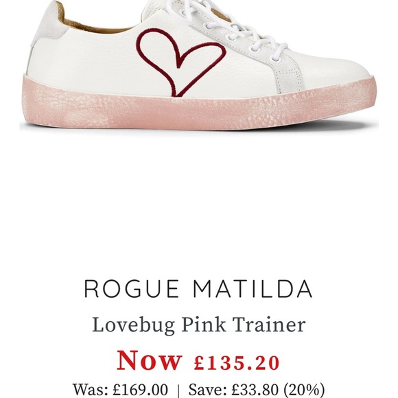 ROGUE MATILDA Lovebug Pink Trainer Women’s Size US 10 EU 41 - Picture 7 of 9
